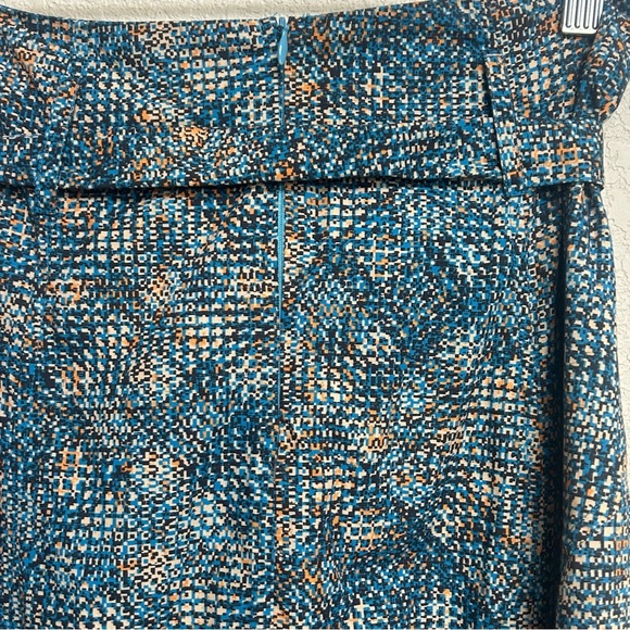 NWT Never A Wallflower Women’s XS Inverted Pleat Prairie Maxi Skirt Pixel Blue - Picture 6 of 8